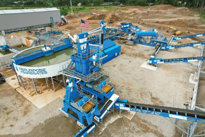 CDE C&D waste-recycling washing plant