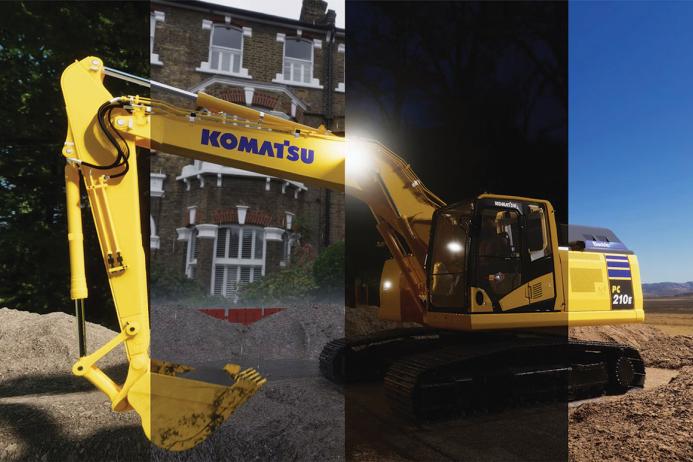 Komatsu PC210E all-electric excavator