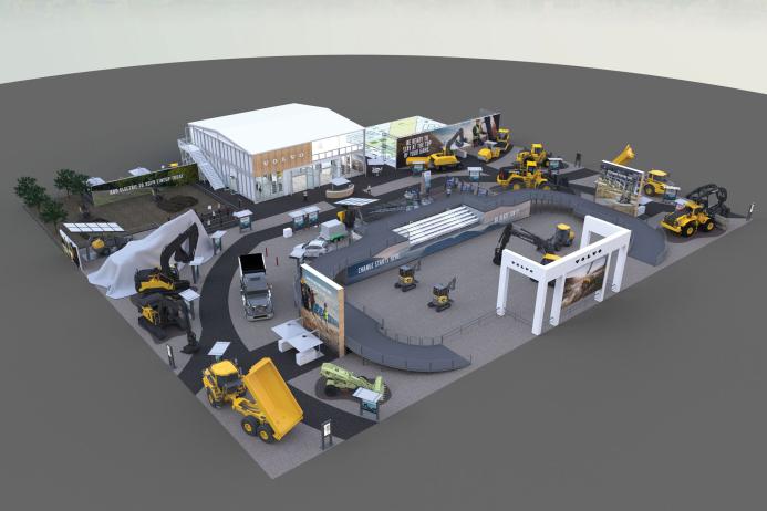 Volvo CE booth at Conexpo 2023