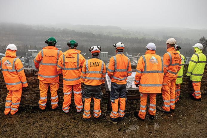 IQ apprentices visiting Longcliffe Calcium Carbonates