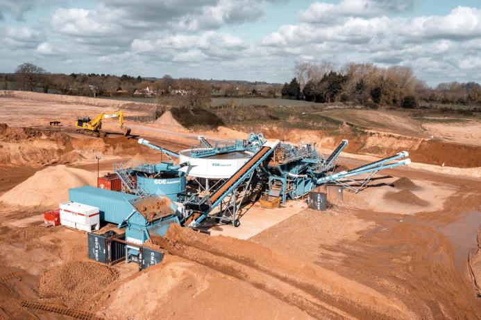 The new CDE wash plant at Mick George Group’s Mayton Wood Quarry