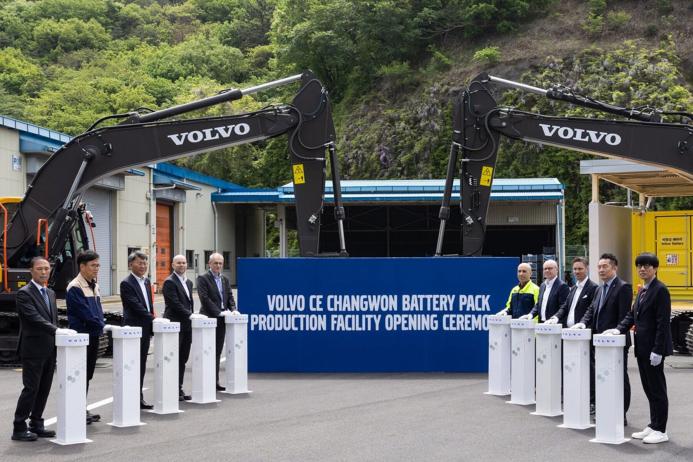 Inauguration of the new battery facility at Volvo CE Changwon, south Korea