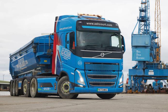 The Ashcourt Group have taken delivery of four new Volvo FH Electric 6x2 tractor units as the business looks to accelerate its sustainability ambitions