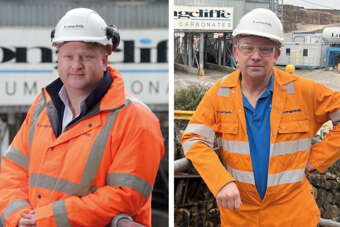 L-R: Longcliffe Quarries’ group managing director Paul Boustead and Longcliffe development director Ian McDonald