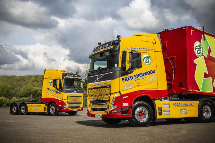 Fred Sherwood goes electric with two new Volvo FH Electric trucks 