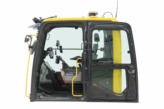 The new crawler excavator cab for Komatsu machines from 17–49 tonnes