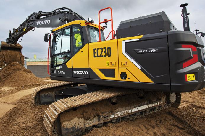 The 23-tonne, battery-powered Volvo EC230 Electric excavator
