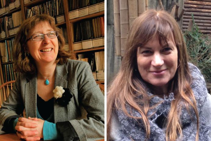 L-R: Ruth Allington and Prof Jennifer McKinley