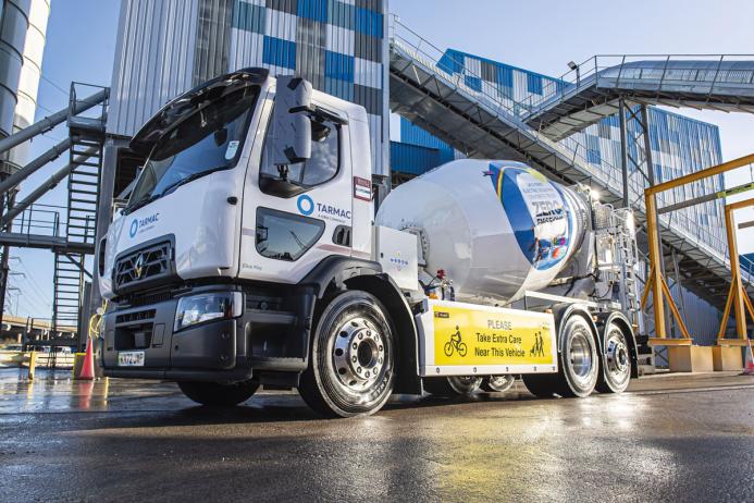 The UK’s first all-electric concrete mixer was rolled out for use at the Washwood Heath plant