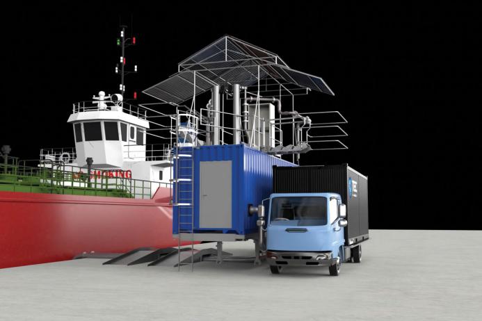 Ship-to-shore loading/unloading system from TEC