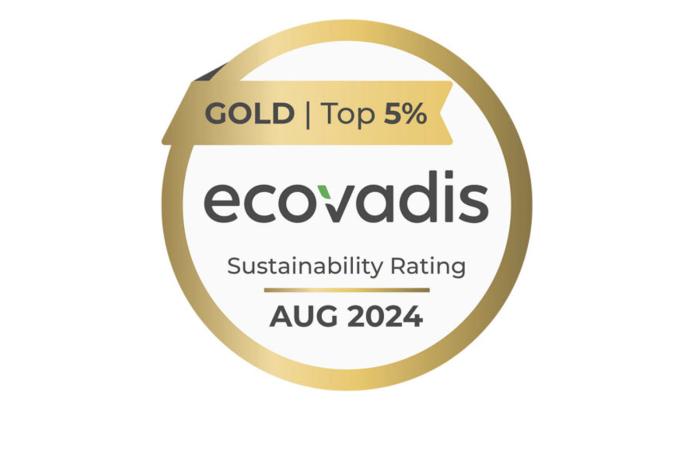 Nynas have received an EcoVadis Gold Sustainability Rating for 2024