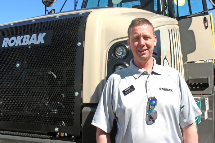 Rokbak aftermarket commercial manager Gary Bradburn