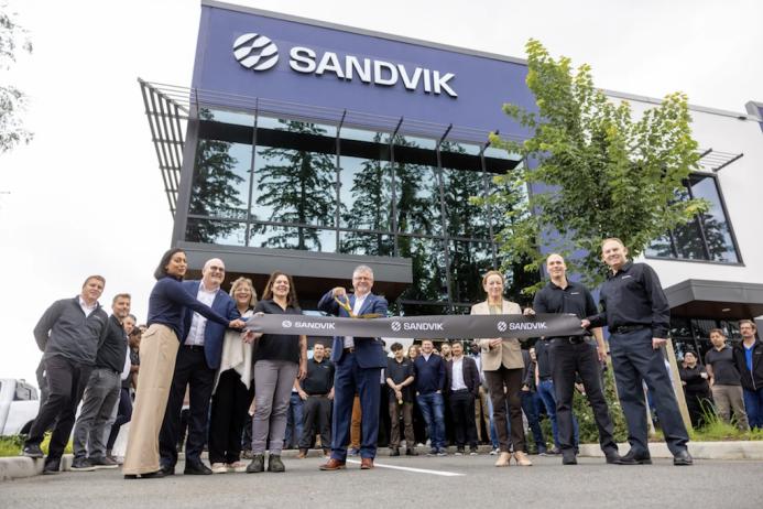 The official opening of Sandvik’s new, state-of-the-art distribution centre in Surrey, near Vancouver