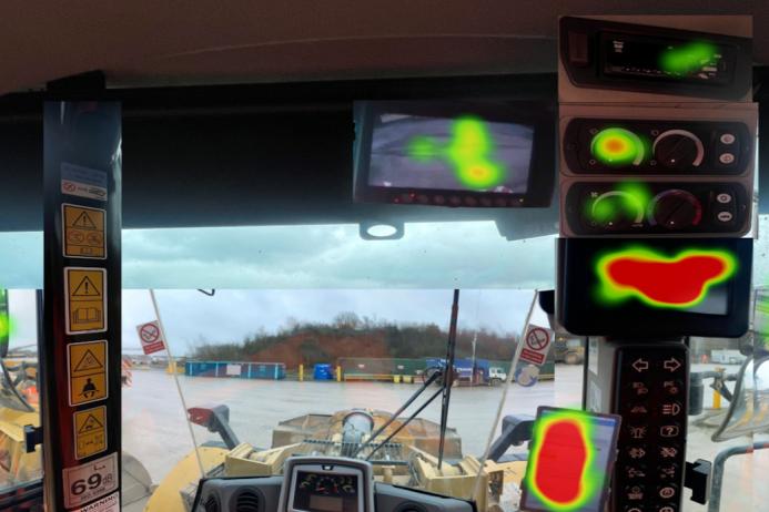 Heat map eye tracking