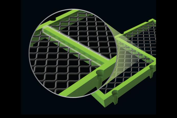 The advanced polyurethane (PU) strip variant increases the screen media’s durability, extending its lifespan and effectiveness in wet and corrosive environments