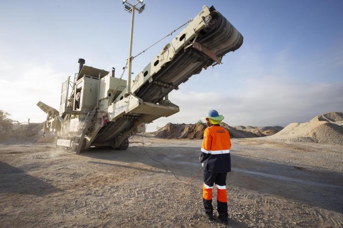 The LT300HP is one of the several Metso units in Danoher’s crushing and screening fleet with abnormally high crushing hours logged