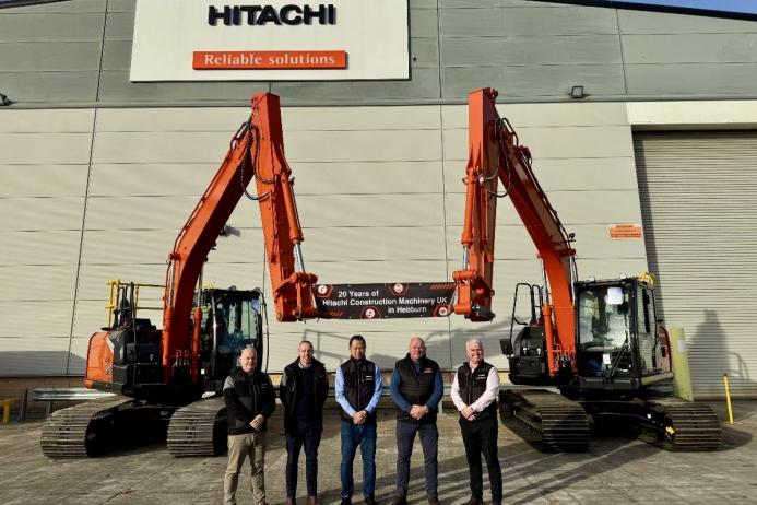 L-R: Mark Turnham, national director of sales and marketing; Andrew Shield, chief finance officer; Toshitaka Uchida, chairman; Jim Marshall, production director; and David Roberts, chief executive officer