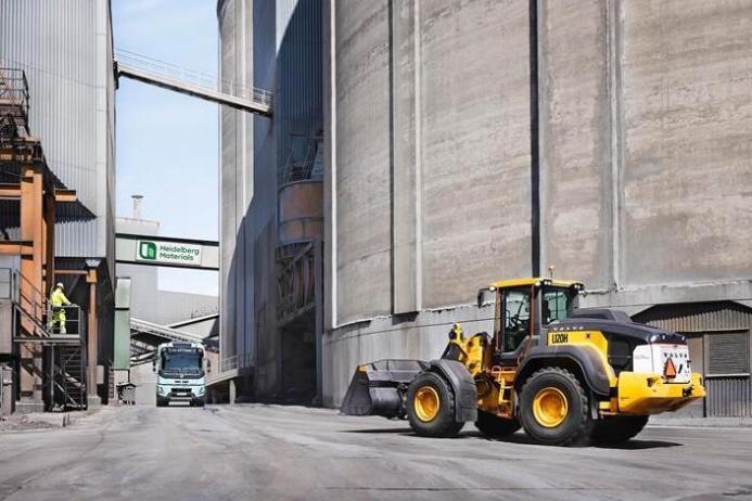 Volvo electric solution at Heidelberg Materials Gotland, Sweden