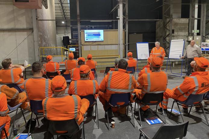 Vision Zero session at one of a Brett Landscaping and Building Products’ sites