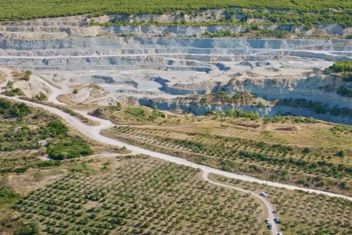St Juraj - St Kajo Quarry in Croatia, where drones are being used to distribute native seeds in hard-to-reach areas