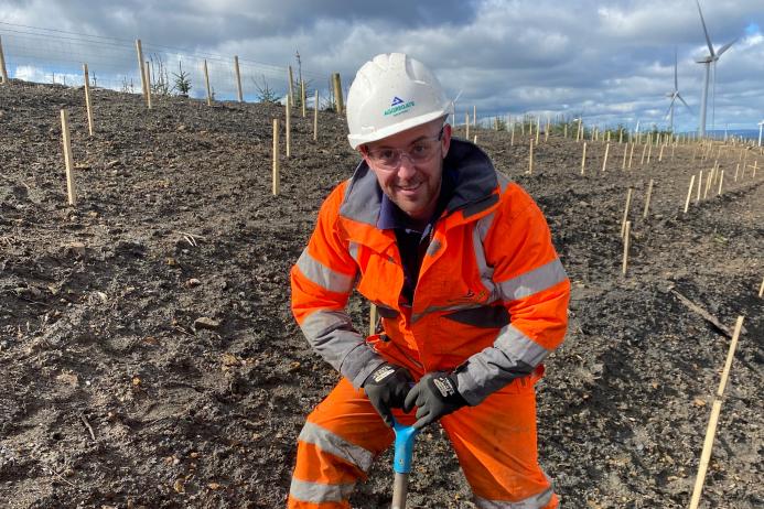 Stephen McFarlane, operations manager Scotland for Aggregate Industries, on site at Muldron Quarry