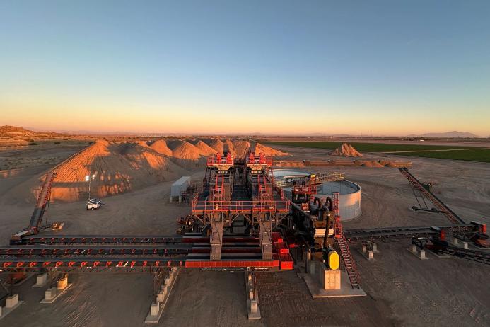  Gila River Sand and Gravel’s new custom-build wash plant