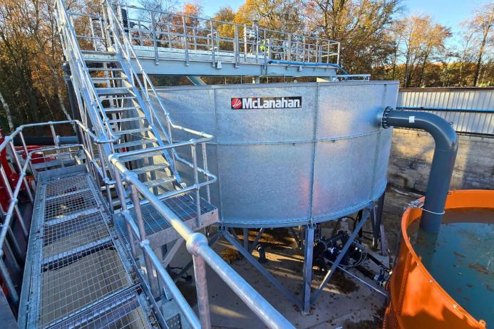An innovative McLanahan thickener unit will recycle the majority of water used in production