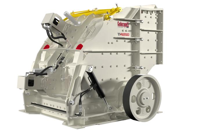 The Cedarapids TI4250 horizontal-shaft impactor