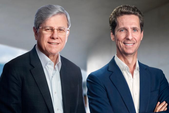 L-R: Outgoing chief executive officer Fernando A. González and his successor Jaime Muguiro
