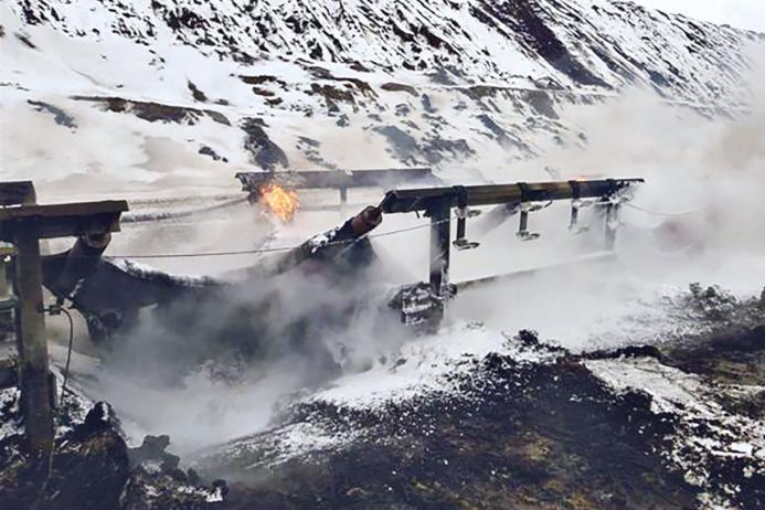 Conveyor fires can happen anywhere, at any time, even outdoors in the cold