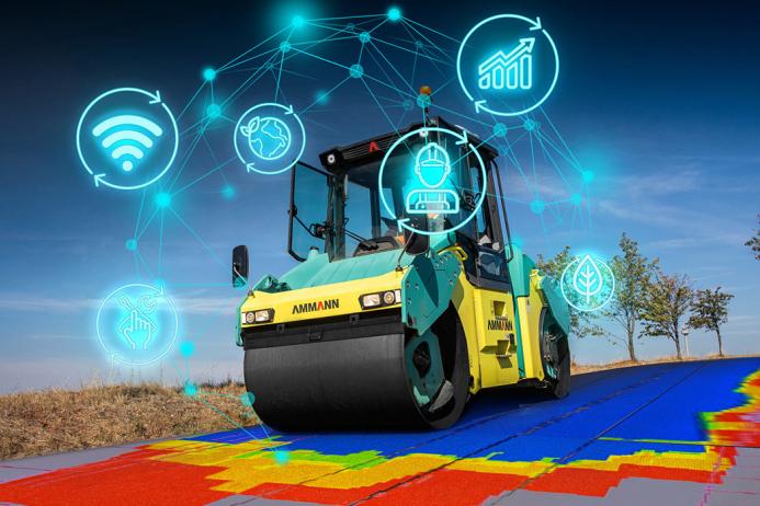 The Connected Worksite technology can be utilized for the entirety of a project or during specific phases, including paving and compaction