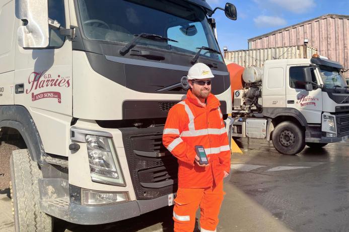 Aled Hughes (pictured), GD Harries' IT systems manager, says drivers can now access their daily schedule, complete with configurable delivery notes, via the Podfather app