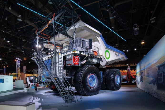Liebherr’s battery-driven and autonomous T 264 mining truck