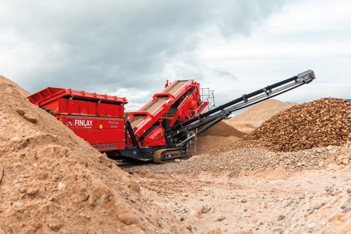 Tennants’ new Finlay 684 inclined screener at Lhanbryde Quarry