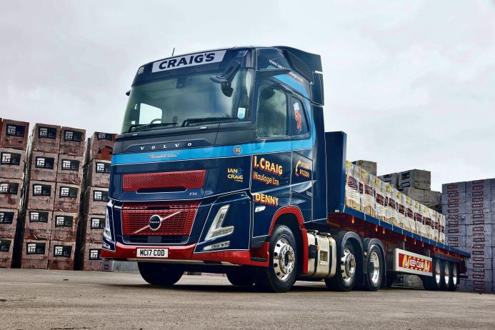 Ian Craig Haulage have taken delivery of two Volvo FH Aero Globetrotter 6x2 mid-lift tractor units 