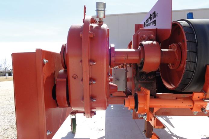 Conveyor drive motors can be as large as 600hp (450kW), moving belts as fast as 10m/s (2,000 ft/min)