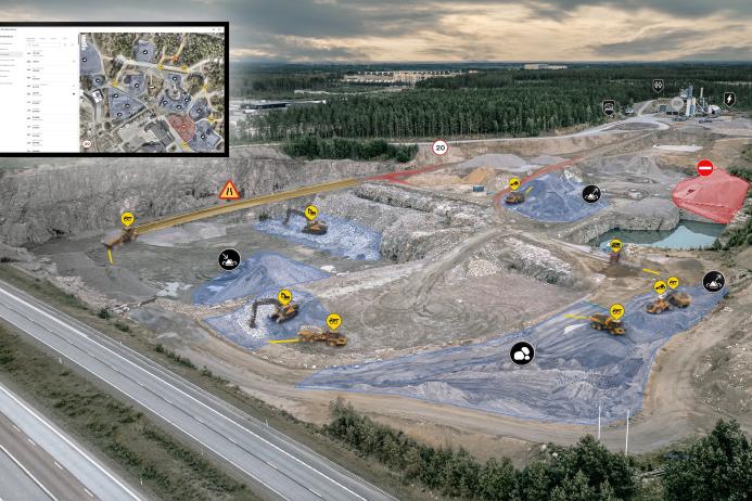 Volvo Site Operations allows for the real-time tracking of machines and assets across worksites, boosting situational awareness and aiding operators in making safer decisions