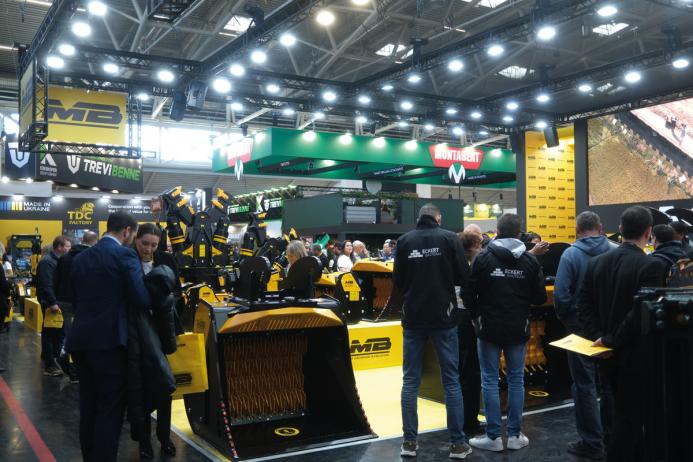 MB Crusher showcasing their ever-expanding range of machinery attachments at bauma 2025