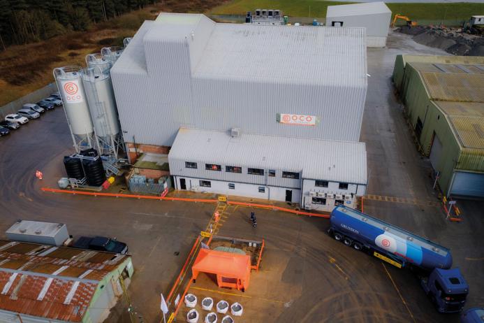 O.C.O Technology’s Wretham carbon-negative aggregates manufacturing facility in Norfolk