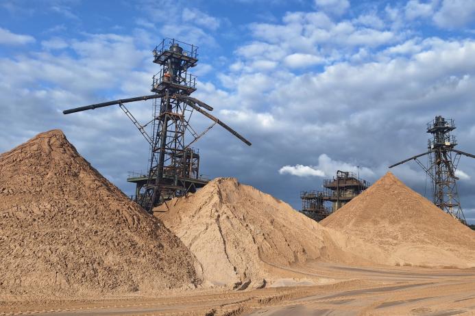 Arclid Quarry, in Bathgate, which produces industrial sand. Photo: BGS © UKRI