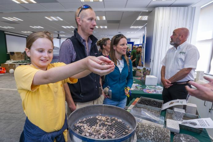 Heidelberg Materials’ offices at The Ridge hosted a range of stalls, giving visitors the opportunity to learn about mineral extraction and how/where these materials are used