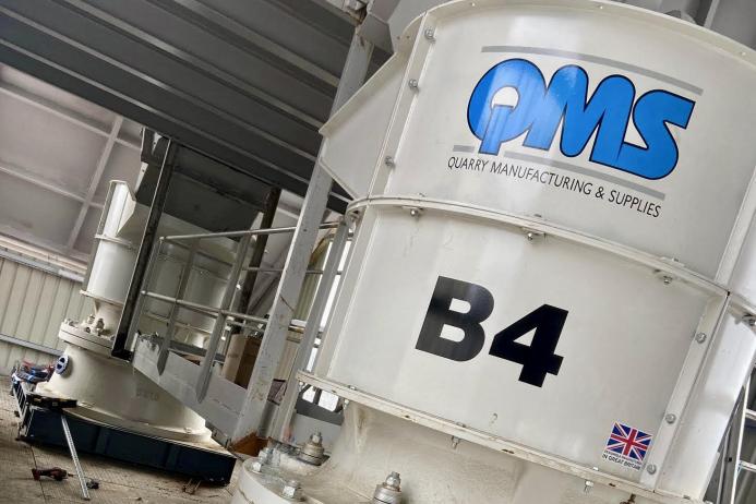 FP McCann’s two new QMS B4 cone crushers during installation