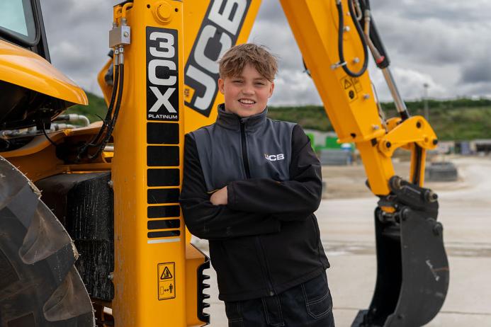 Finlay Gallagher has been crowned the UK’s youngest qualified digger driver – at the age of just 13