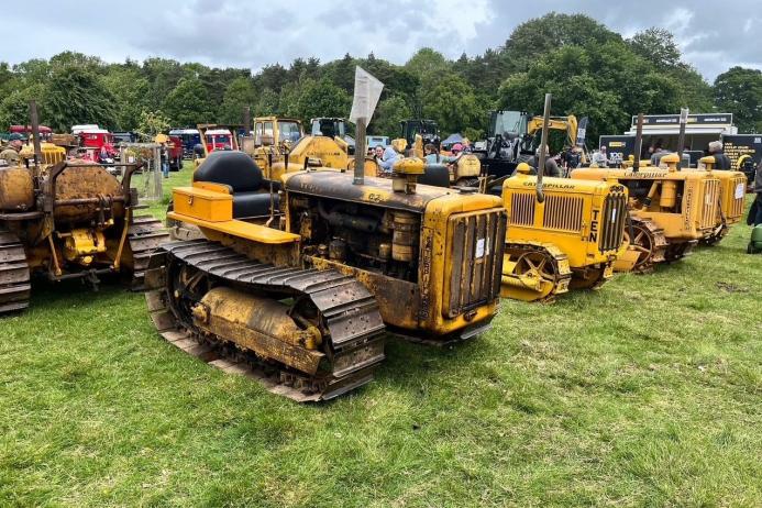 Many members of ACMOC brought their heritage Cat machines along to the TractorFest exhibition