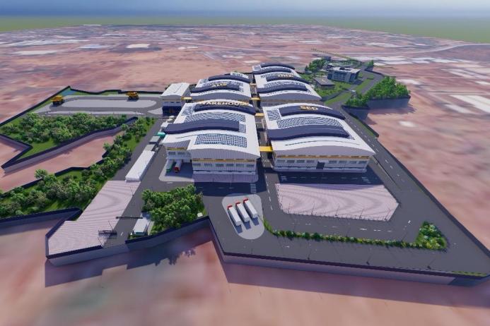 A rendering of Epiroc’s new facility in Nashik, India