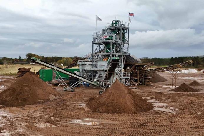 The new MEP plant at Angle Park Sand & Gravel’s Melville Gates Quarry, in Fife