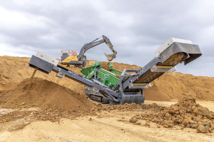 Chepstow Plant’s McCloskey R155 high-energy screener has been designed to handle waste by-products such as overburden and blasted rock