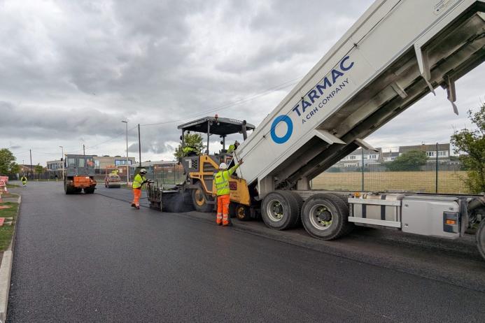 Multipave have set a new benchmark for environmentally responsible road construction, using a combined solution that mixes recycled aggregates with an innovative Tarmac surface course