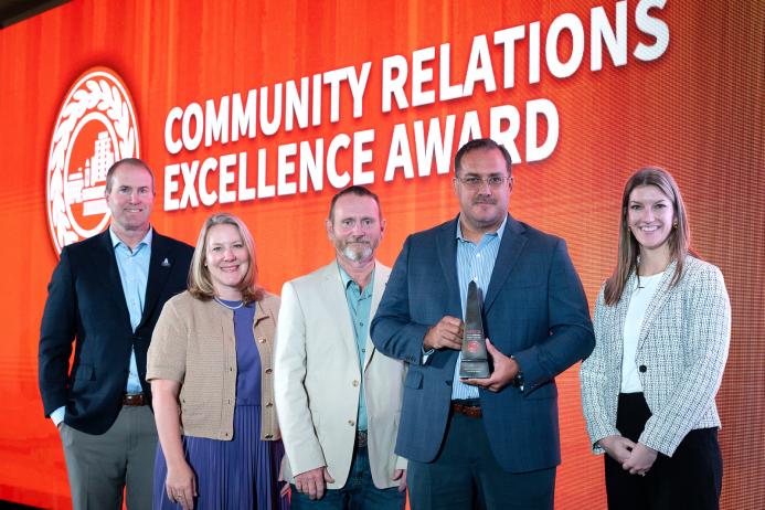 Amrize’s Honey Island Sand & Gravel site earned the top Community Relations honour