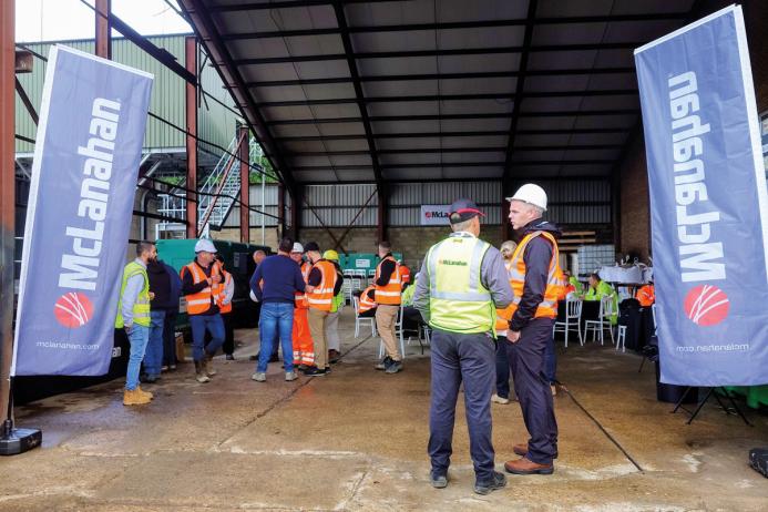 Visitors gather at SunEnviro and McLanahan’s open day event